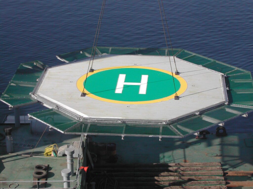 Perimeter Safety Net for Helipad
