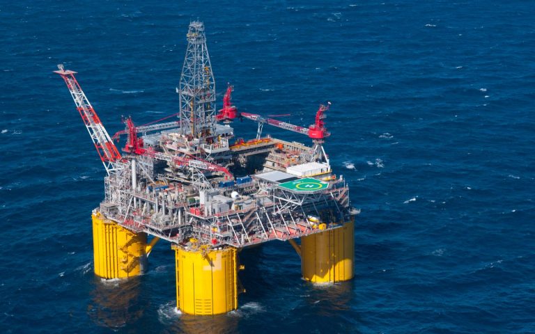 helideck and heliport for oil rig